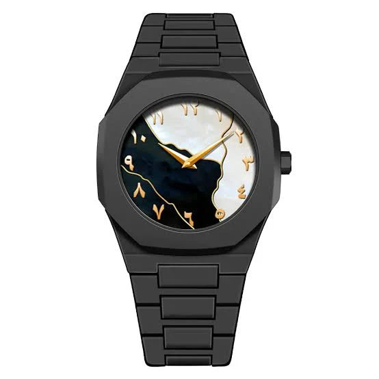 Arabic Aura Watch - Black & Gold