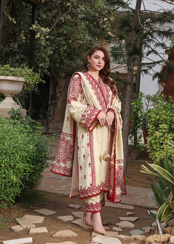 Elegant Embrioderd | 3 Pcs Suit