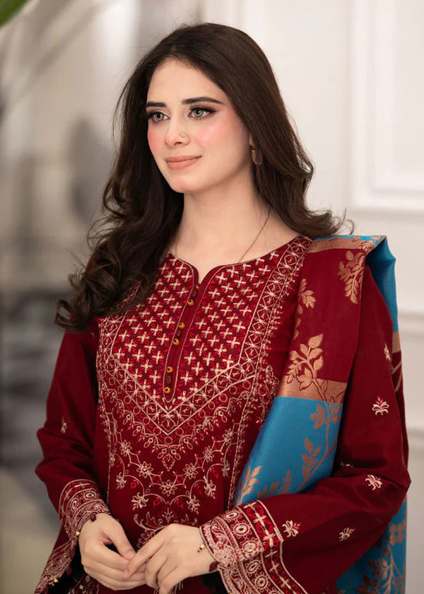 Embrioderd 3pcs Suit