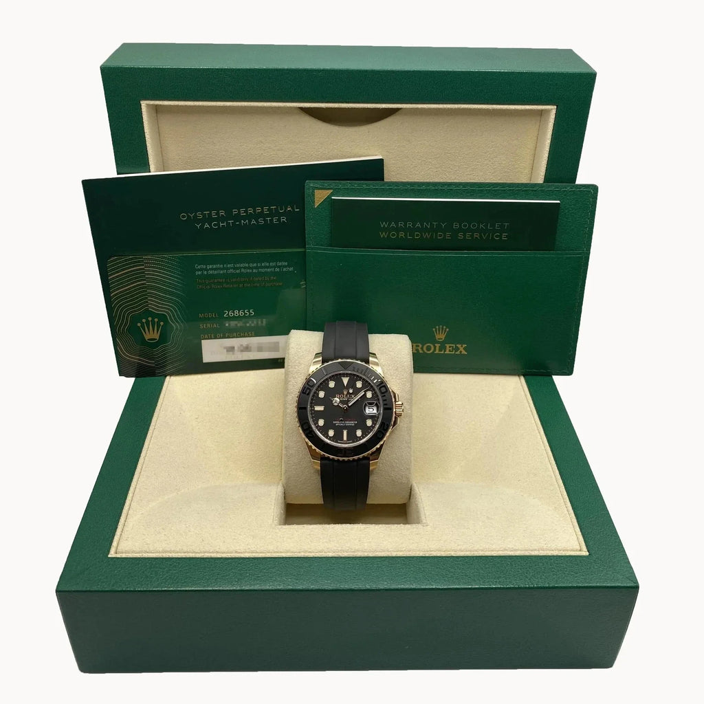 ROLEX YACHT-MASTER 37MM GOLDEN BLACK DIAL