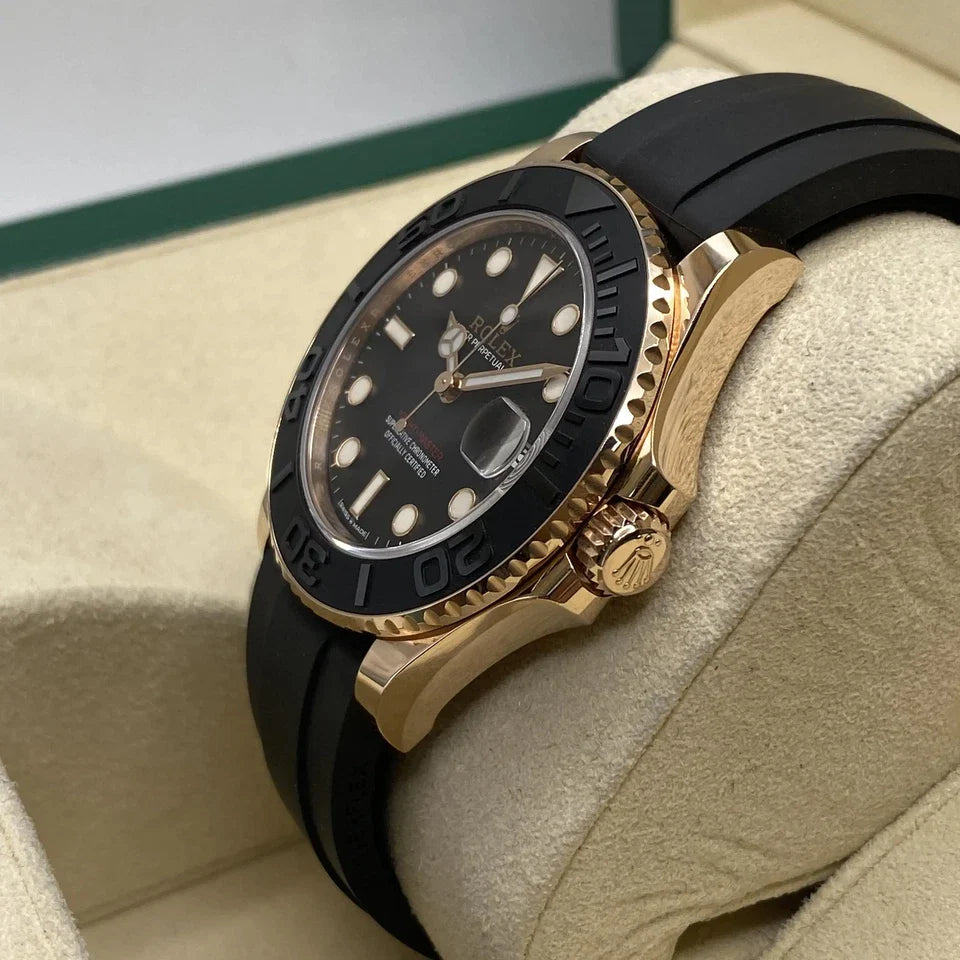 ROLEX YACHT-MASTER 37MM GOLDEN BLACK DIAL