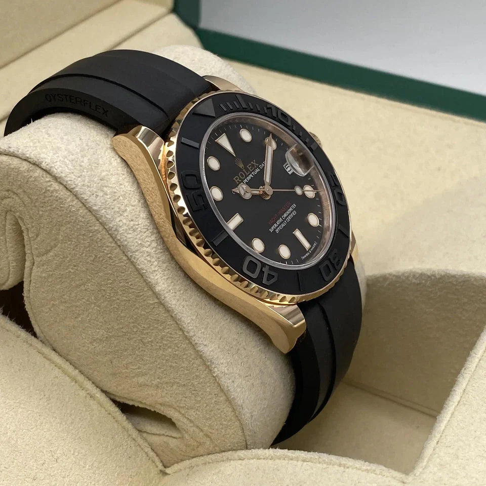 ROLEX YACHT-MASTER 37MM GOLDEN BLACK DIAL